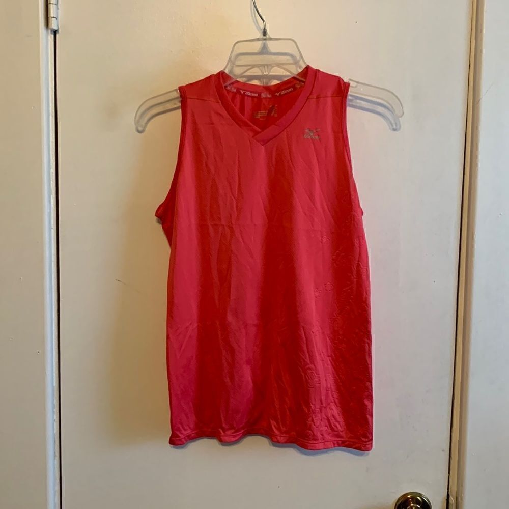 Mizuno GUC pink imprinted running tank Size M
